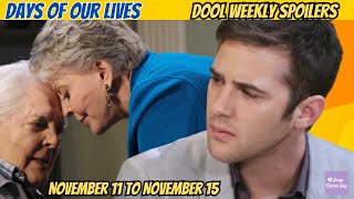 Days Of Our Lives Weekly Spoilers Nov 1115 JJ Learns Sad Secret amp Joy’s Discovery days dool [upl. by Godewyn]