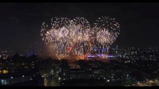 London Fireworks 2017 2018  New Years Eve Fireworks  DRONE [upl. by Hock915]