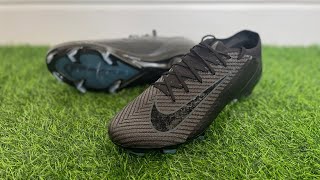 Nike Air Zoom Mercurial Vapor 16 Blackout Elite FG Boots Review  On Feet amp Unboxing ASMR [upl. by Nirro661]