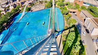 Typhoon Coaster MASSIVE Water Roller Coaster 4K POV  Land of Legends Turkey No Copyright [upl. by Ivanna]