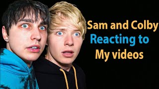 Sam and Colby reacting to my videos [upl. by Notse424]