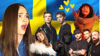 REACTION SWEDEN EUROVISION 2023  Melodifestivalen finalists 2023 [upl. by Ayvid553]