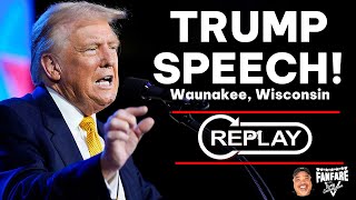 WATCH LIVE Trump Speech Waunakee Wisconsin 2024 [upl. by Eecats]