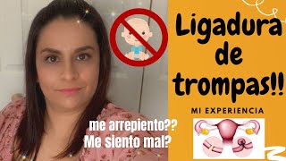 mi experiencia con la LIGADURA DE TROMPASoperacion para no tener hijos [upl. by Alys354]