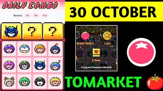 Tomarket Airdrop Daily Combo 30 October  Tomato Daily Combo Today  Tomarket daily combo card [upl. by Lonnard]