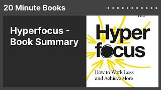 Hyperfocus  Book Summary [upl. by Seligmann]