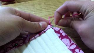 How to Blind Stitch Binding on a Corner [upl. by Sayre]