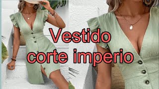 Vestido corte imperio [upl. by Lenrad]