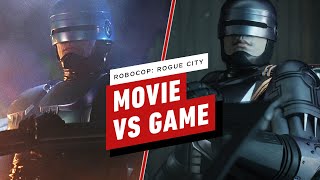 RoboCop Rogue City  Game vs Movie Comparison [upl. by Ahtiek804]