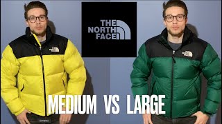 WATCH BEFORE YOU BUY The North Face Retro 1996 Nuptse Complete Size Guide Medium vs Large [upl. by Nimajaneb803]