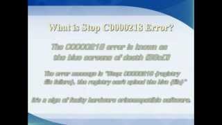 Windows Stop Error C0000218 Registry File Failure Fix [upl. by Ahtibbat339]