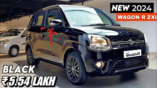 WAGON R Updated ZXI PLUS 2024 Black Colour Top Model ₹6 Lakh Maruti Suzuki Wagonr Review [upl. by Idnor977]