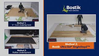 TRC  Bostik UltraSet® SingleStep2™ Hardwood Floor Adhesive vs Other Sound Reduction Barriers [upl. by Gibe715]