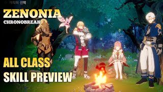 Zenonia Chronobreak Gameplay  All Class Skill Previews [upl. by Nauqes]