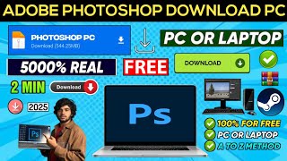 📥 ADOBE PHOTOSHOP DOWNLOAD  HOW TO INSTALL ADOBE PHOTOSHOP  ADOBE PHOTOSHOP PC OR LAPTOP DOWNLOAD [upl. by Lilac]