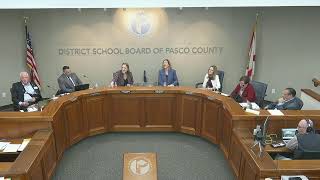 Pasco County School Board Meeting February 6 2024 [upl. by Eeniffar]