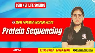 MPC7 Protein Sequencing  Most important topics for CSIR NET Life Science 2024 [upl. by Thacher]