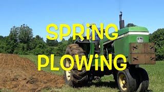 Spring plowing with narrow front 4030 [upl. by Noell]