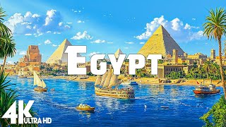 Egypt 4K  Timeless Pyramids Majestic Temples and Mystical Desert Landscapes • Peaceful Music [upl. by Atteiluj970]