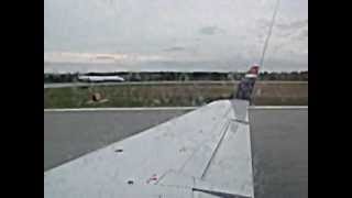 CRJ200 Takeoff From Mobile Regional Airport [upl. by Kerwinn]