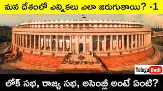 Indian Elections Explained in Telugu  How does the Indian Election System Work  Part 1 Telugu Badi [upl. by Nonnahsed]