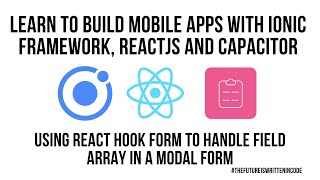 Using React Hook Form to Handle Field Array in a Modal Form [upl. by Aniad]