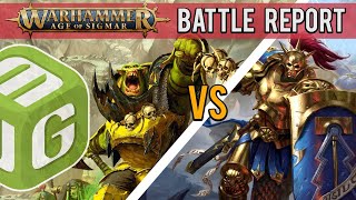 Ironjawz vs Stormcast Eternals Age of Sigmar Battle Report Ep 31 [upl. by Anjela377]