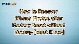 How to Recover iPhone Photos after Factory Reset without Backup Must Know [upl. by Atled]