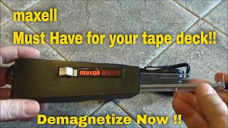 Tape Recorder Head Demagnetizer  You Need This [upl. by Nnyleve]