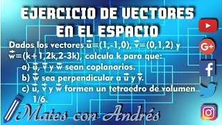 Vectores en el Espacio Tridimensional ejercicios resueltos 03 [upl. by Loralee]