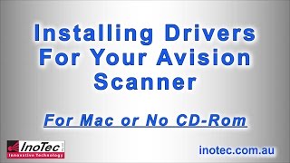 Installing Drivers amp Connecting your Avision Scanner  Mac or no CDROM [upl. by Yenetruoc]