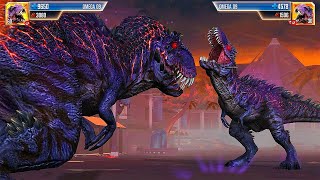 OMEGA 09 VS OMEGA 09  BOSS BATTLE  JURASSIC WORLD THE GAME [upl. by Ahmed]