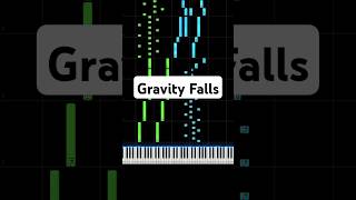 🟢 Gravity Falls  Opening Theme Easy Piano Tutorial piano pianotutorial soundtrack [upl. by Engelbert954]