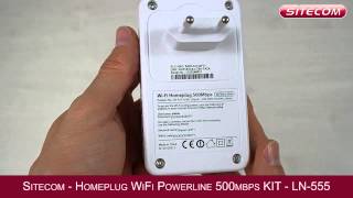 Sitecom Homeplug LN555 Internet wireless in ogni stanza tramite la rete Powerline [upl. by Assillam]