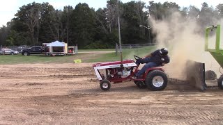 Orangeville fair 2024 Diesel 1250lb garden tractor pull [upl. by Lew]