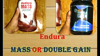 Endura Mass Endura Double Gain AdvanceComparisonMass Gainer REVIEW [upl. by Cinomod]