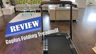 Goplus 2 in 1 Folding Treadmill  Installation amp Review 2022 [upl. by Ikilisav]