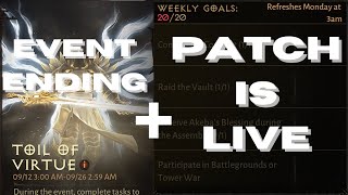 Patch is Live Whats New and Good Event Ends Today  Diablo Immortal [upl. by Portwin]