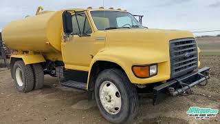 8314 BP 1997 ford F800 Water Truck 1800 Gallons [upl. by Eillim]