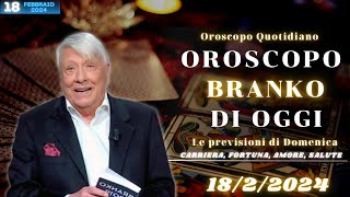 Oroscopo di Branko del 1822024  Oroscopo del fine settimana [upl. by Wilone]