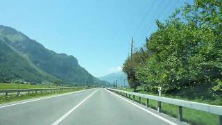 Switzerland 164 Camera on board Col du Grimsel Guttannenautoroute [upl. by Greenquist]