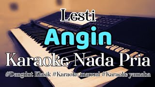 ANGIN Lesti  Karaoke Dangdut Nada Pria [upl. by Ailecec]