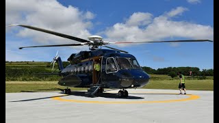 Starspeed S92A  Flight from Penzance Heliport PZE to Tresco Scilly Islands TSO UK [upl. by Levitt]