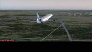 FSX A321 Landing Wilco [upl. by Ummersen]