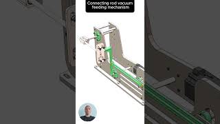 Connecting rod vacuum feeding mechanism cad machine mechanical 3dprinting engineering [upl. by Franek772]