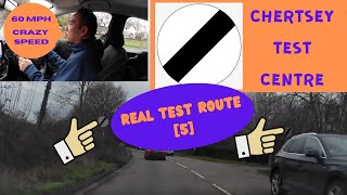 Chertsey Driving Test Centre  REAL Test Route 5  Full Commentary [upl. by Ameg294]