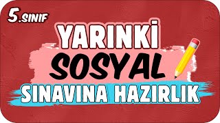 YARINKİ SOSYAL SINAVINDA ÇIKAR 📕 5 SINIF ✍🏻 [upl. by Joline]