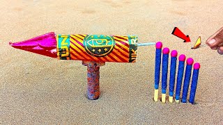 Colour Matchstick Chain Reaction Domino Vs Diwali Rocket Amazing Experiment 😨 [upl. by Yrol]