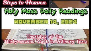 HOLY MASS DAILY READINGS  THURSDAY NOVEMBER 14 2024 [upl. by Divadnoj]