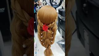 braiding hairstyle💕💕hairstyle vairalshortweddinghairstylesmoi makeup studioreceptionhairstyles [upl. by Adliw]